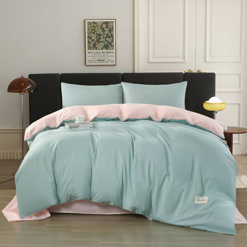 紫韵邂逅简约休闲套     单位：（套）-蓝+粉 水蓝色 被套：200*230CM 床单：230*245CM